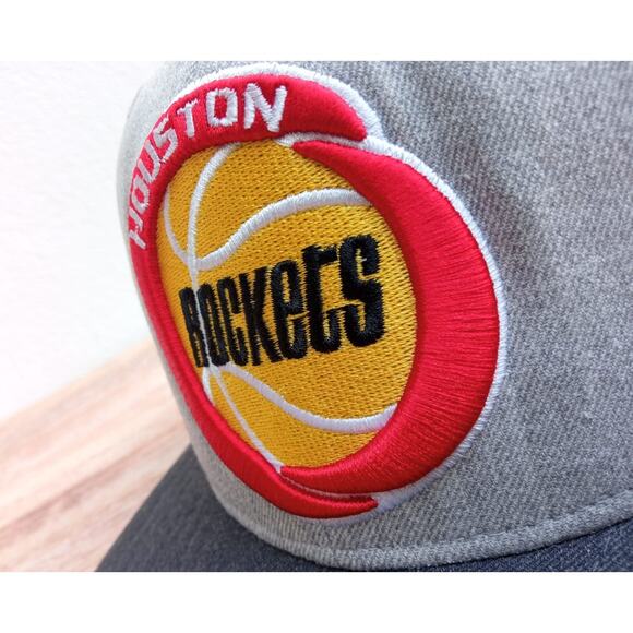 New Era 59fifty Adult Hat Houston Rockets Hardwood Classics Gray Size M/L - Picture 2 of 9